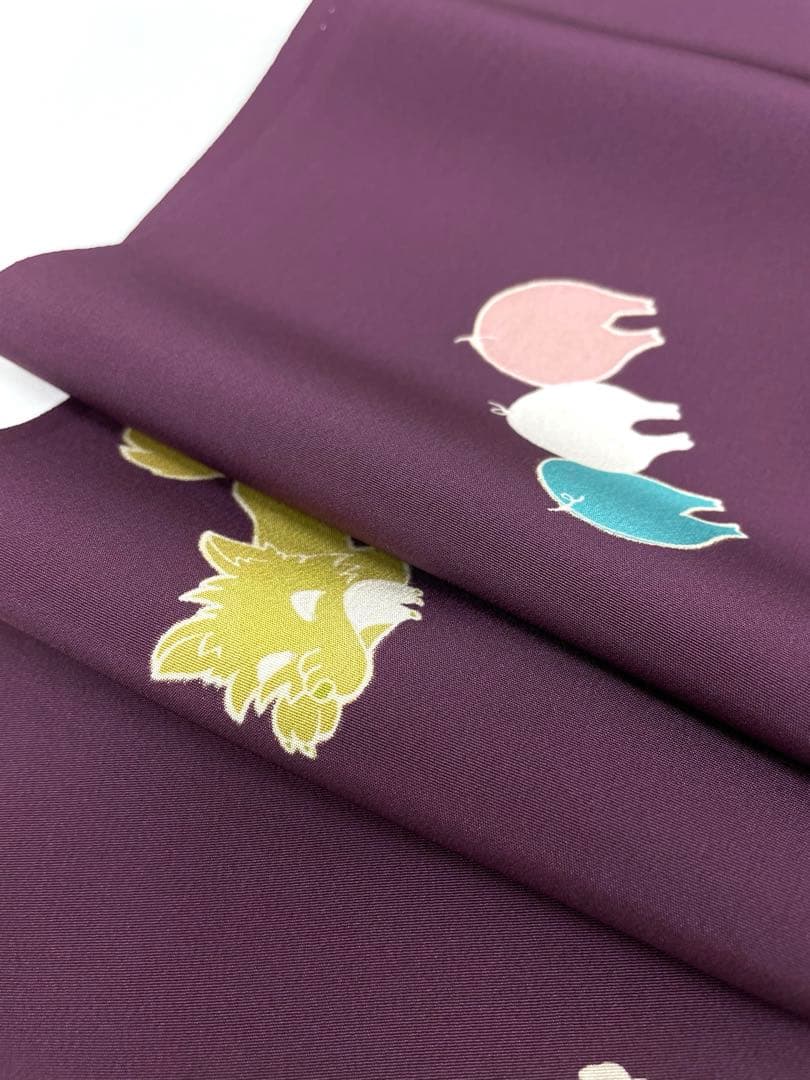 長襦袢 京友禅 パレス地 洒落襦袢 正絹 反物