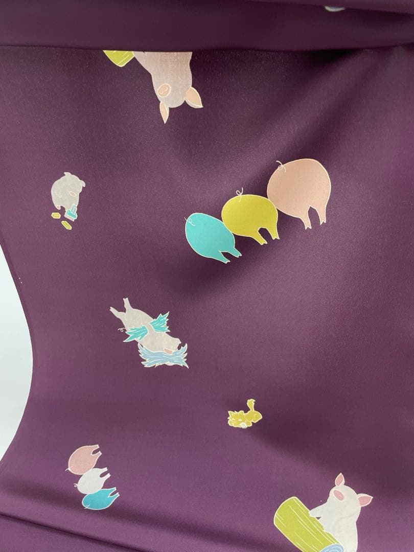 長襦袢 京友禅 パレス地 洒落襦袢 正絹 反物