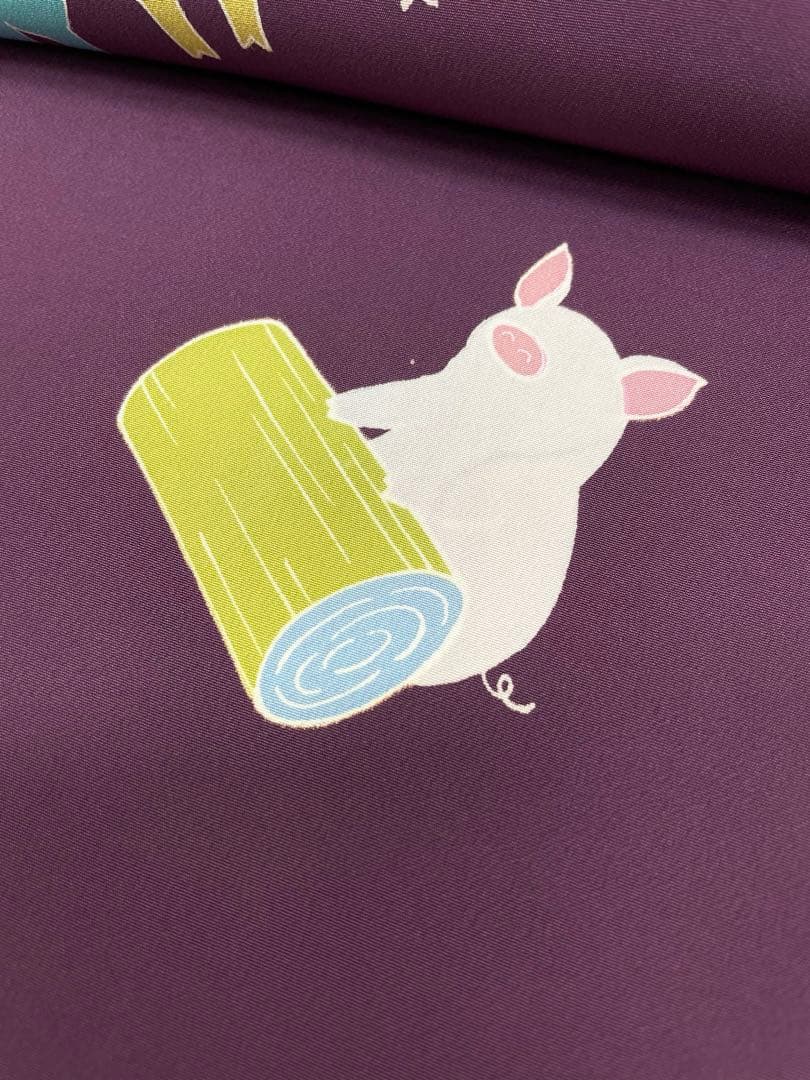 長襦袢 京友禅 パレス地 洒落襦袢 正絹 反物