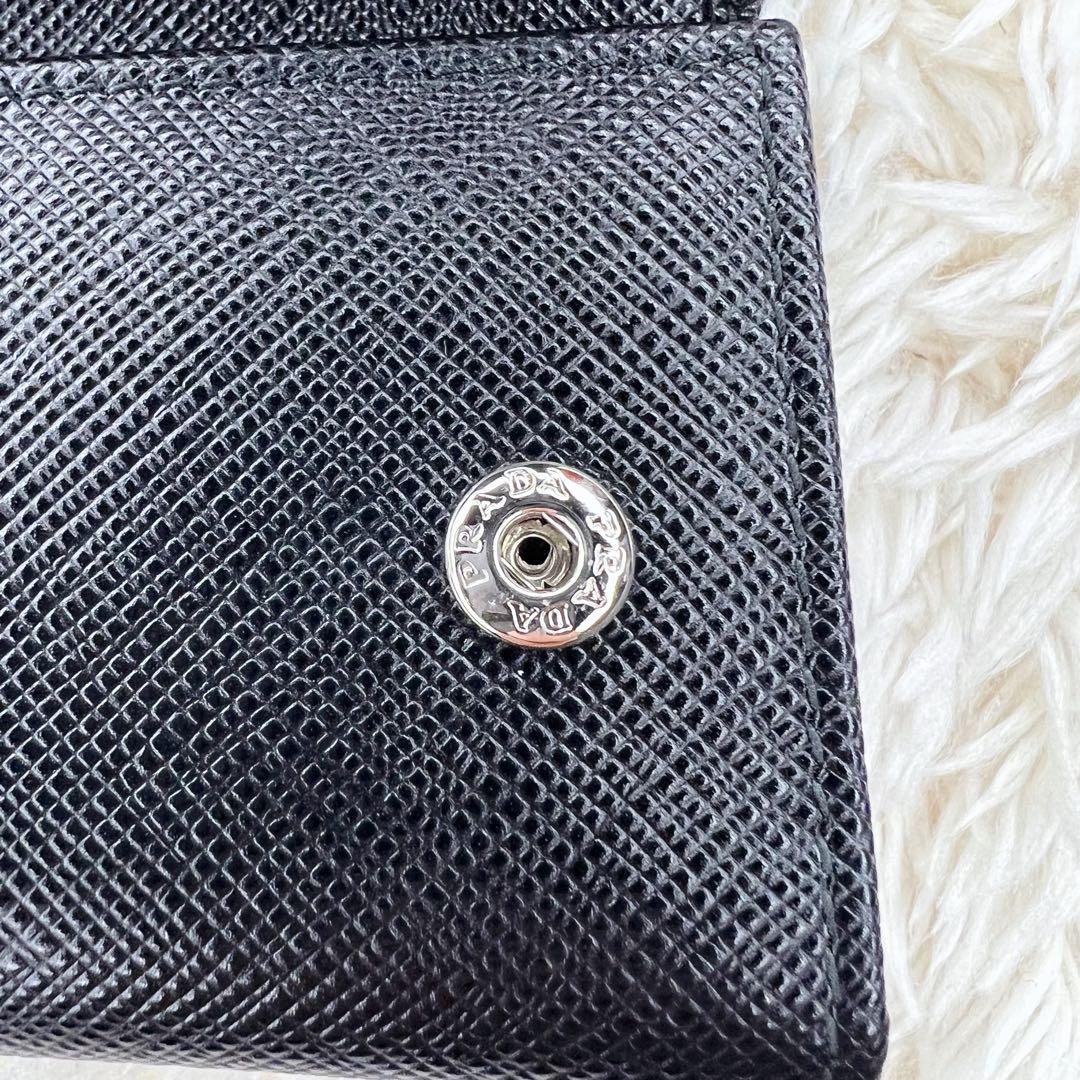 【美品】 PRADA 6連キーケース サフィアーノ レザー 三角ロゴ
