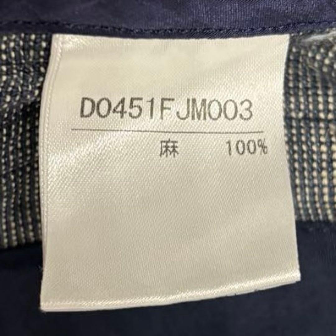 パパス　カバーオール型　ジャケット　リネン100% L 日本製