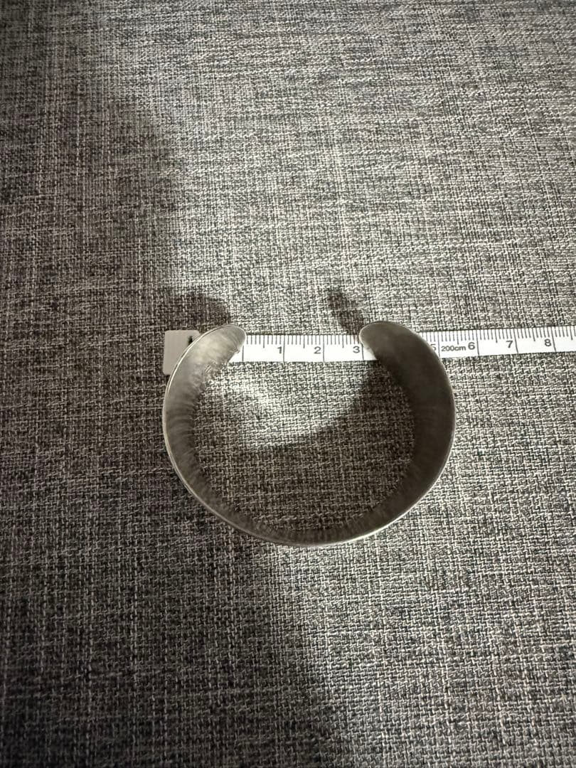 【agete】シルバー　バングル　ボタニカル柄