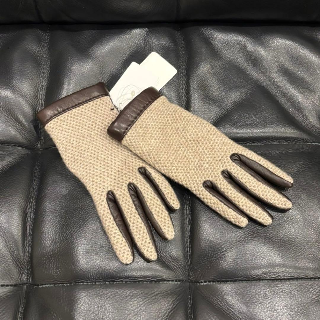 新品 2.9万！FELISI フェリージ 手袋 グローブ カシミヤ 羊革 7