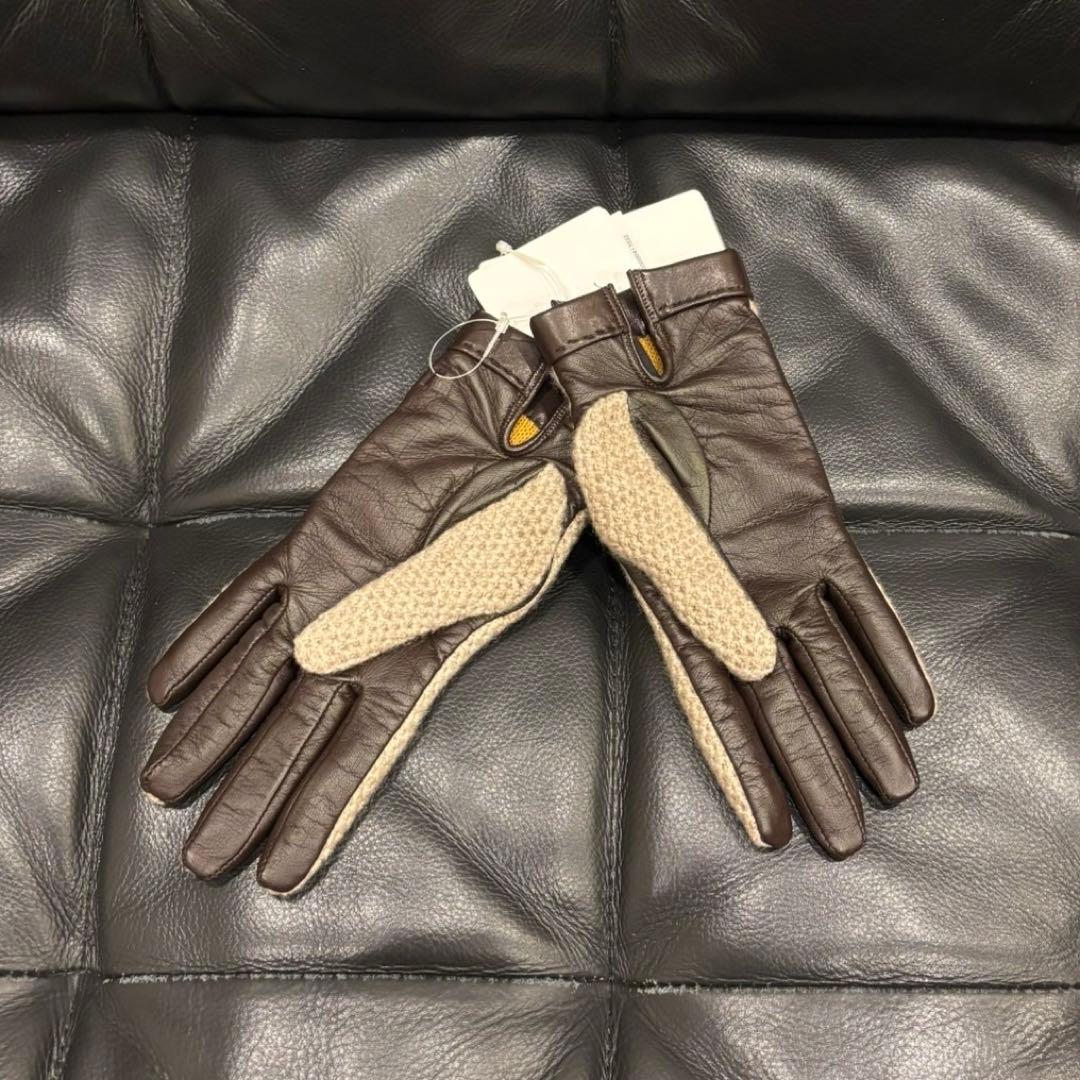 新品 2.9万！FELISI フェリージ 手袋 グローブ カシミヤ 羊革 7