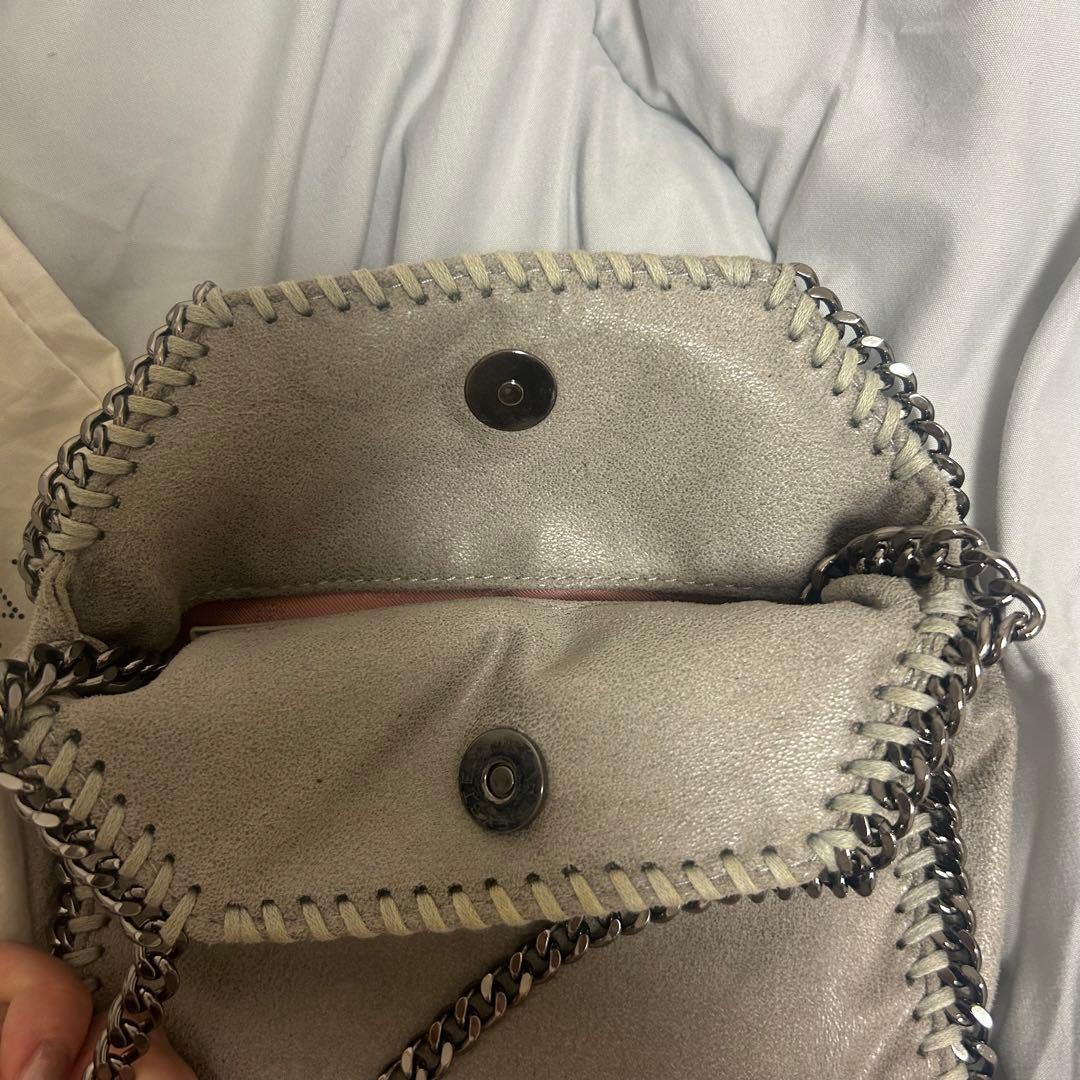 STELLA McCARTNEY ファラベラタイニー　グレー ショルダーバッグ