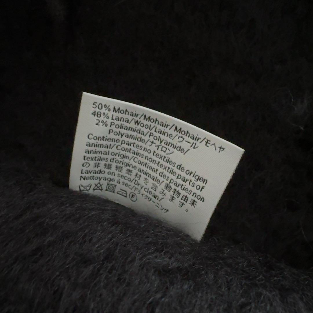 【山田涼介さん着用】LOEWE アナグラムロゴ モヘヤ混ウールマフラー ブラック