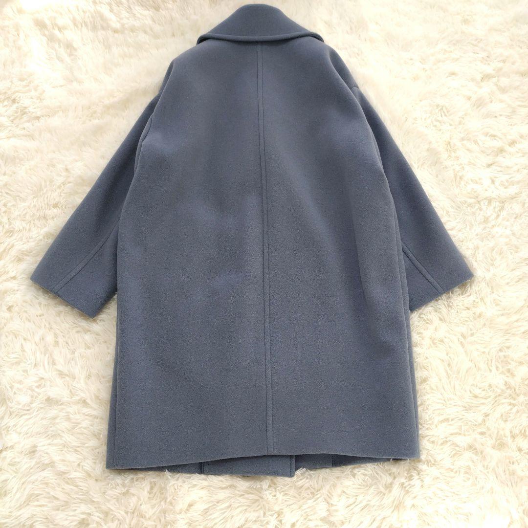 イエナ IENA ダブルモッサコート ダブル チェスター 36 サックスブルー