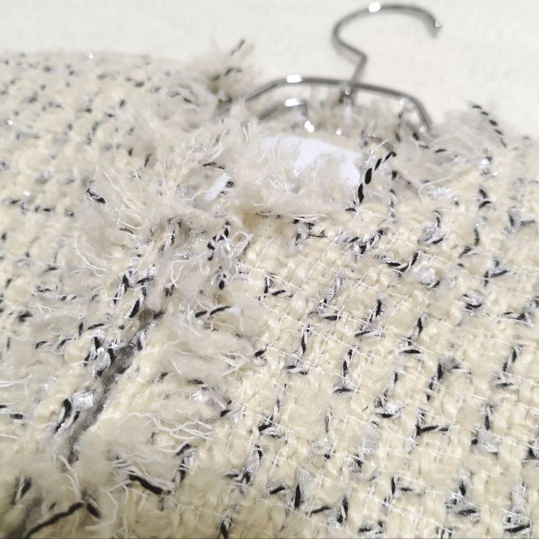 r*i様 SHIPS　quaranciel　ファンシーツイードノーカラージャケッ