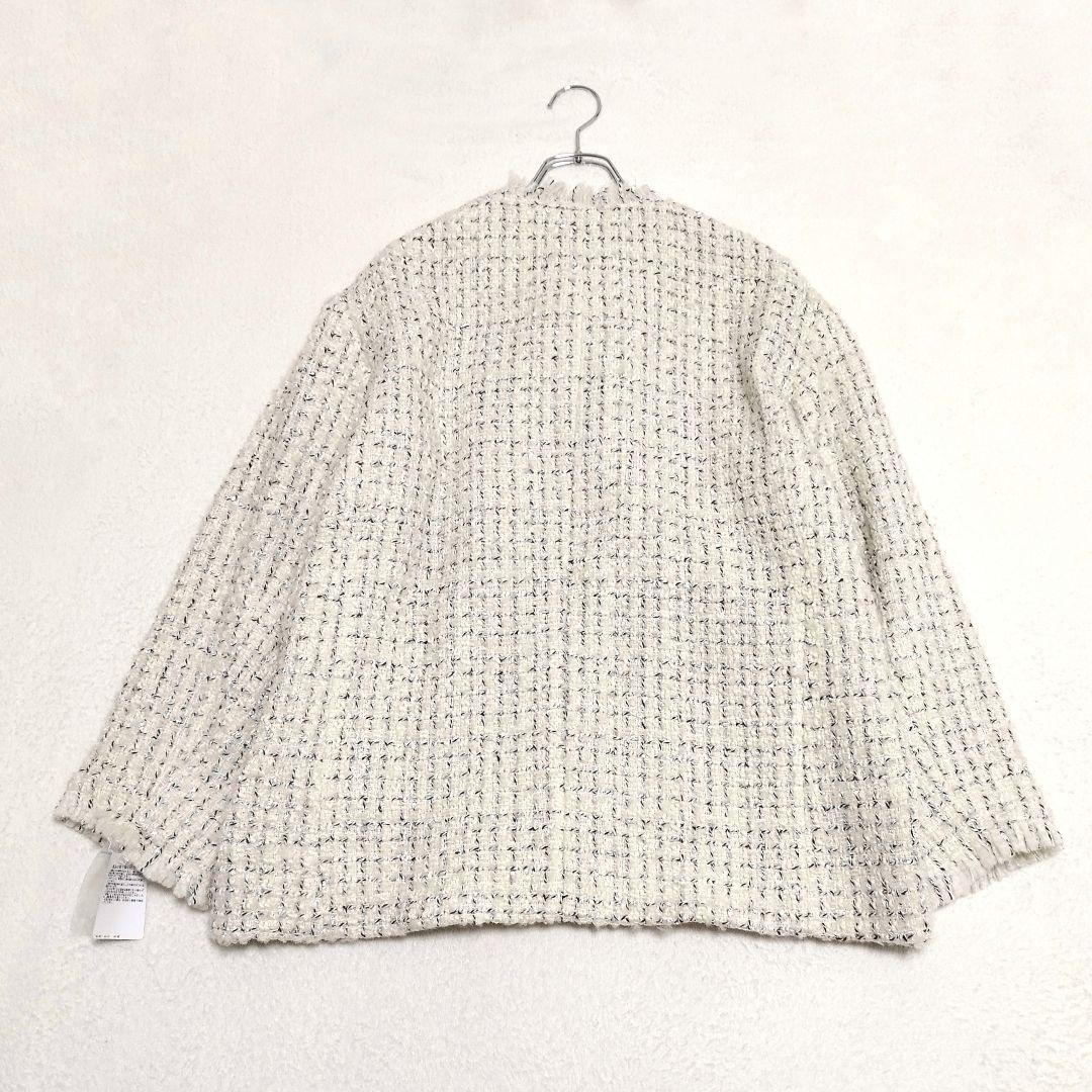 r*i様 SHIPS　quaranciel　ファンシーツイードノーカラージャケッ