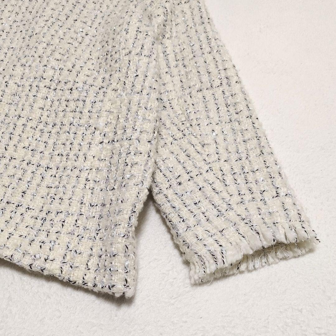 r*i様 SHIPS　quaranciel　ファンシーツイードノーカラージャケッ