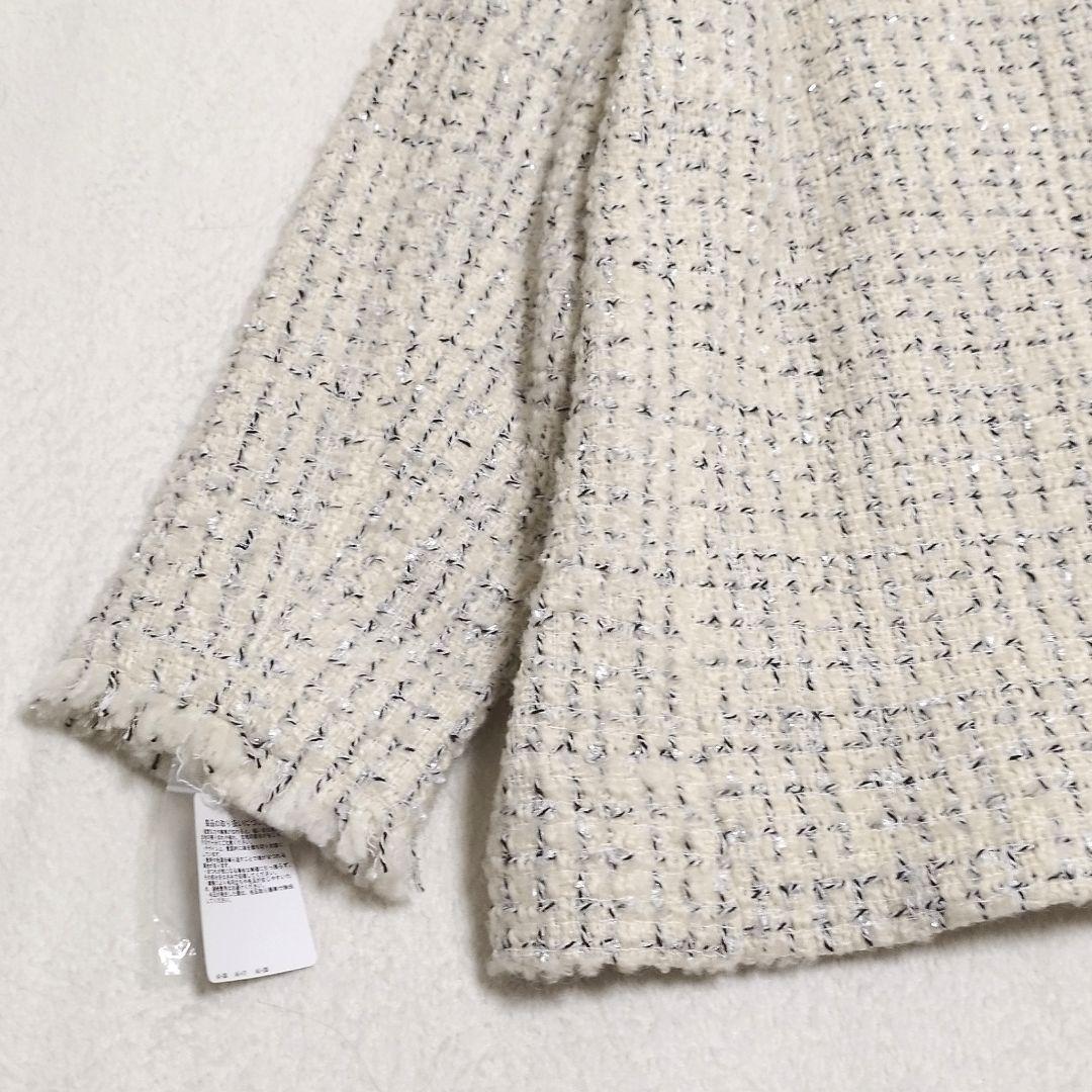 r*i様 SHIPS　quaranciel　ファンシーツイードノーカラージャケッ