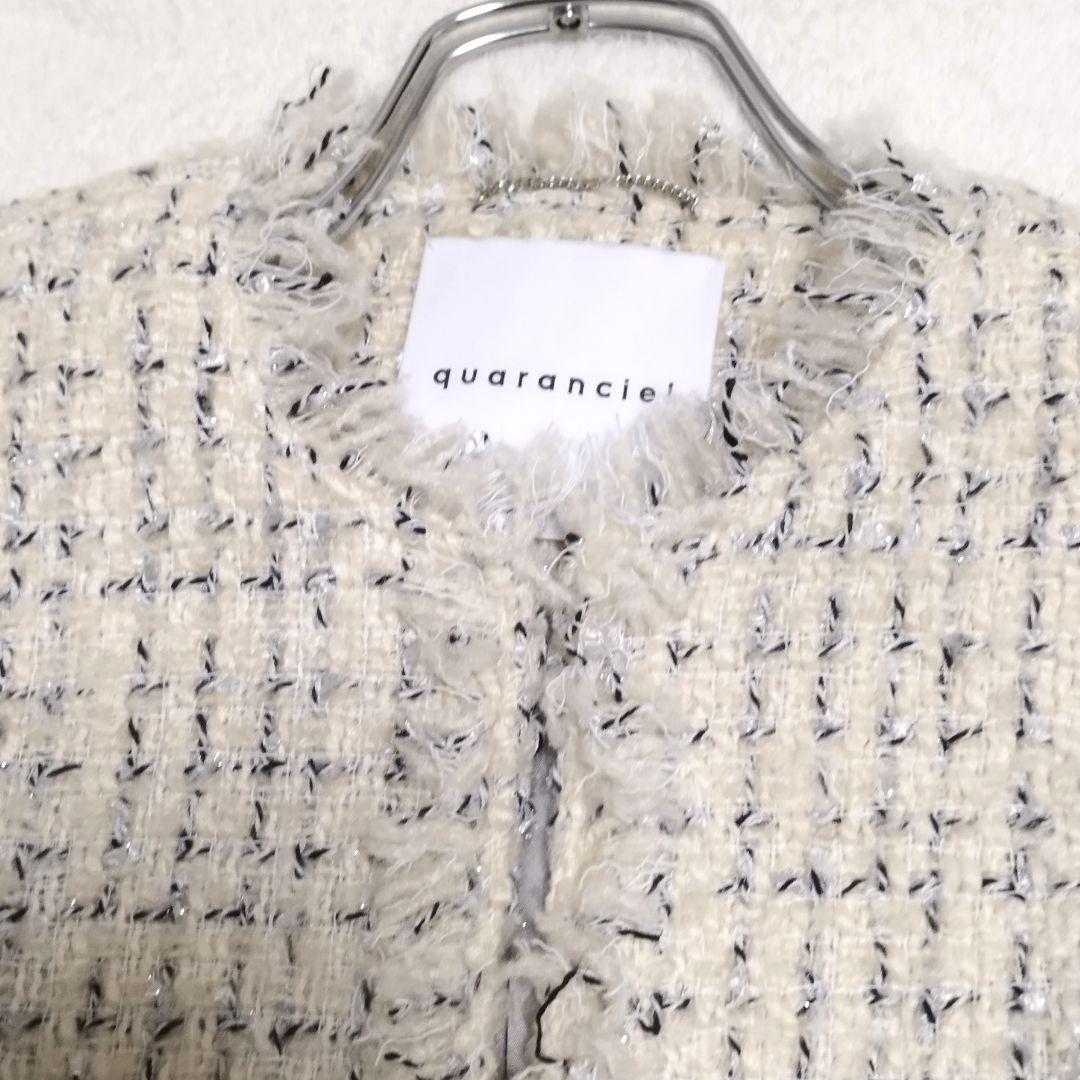 r*i様 SHIPS　quaranciel　ファンシーツイードノーカラージャケッ