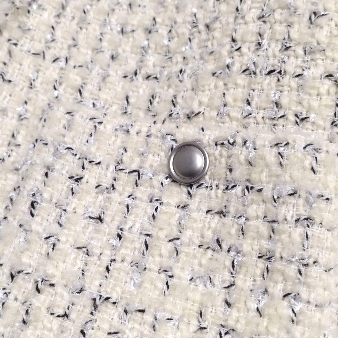 r*i様 SHIPS　quaranciel　ファンシーツイードノーカラージャケッ