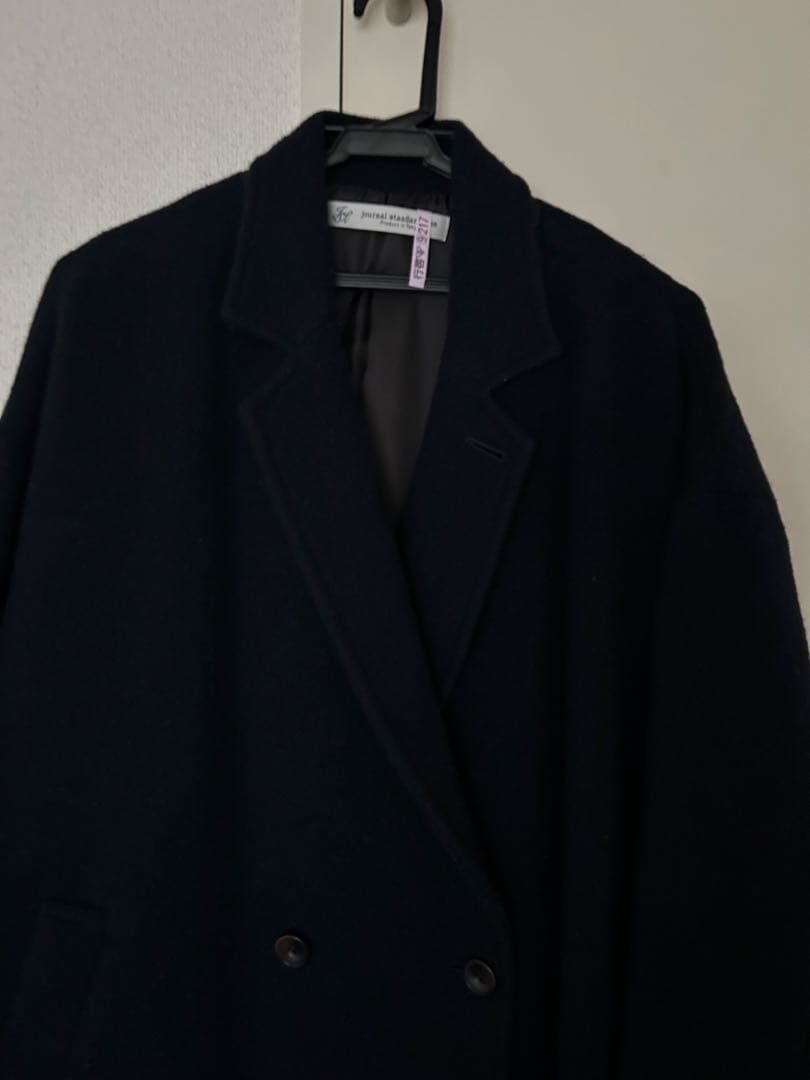 ジャーナルスタンダードラックス　チェスターコート ロングコート　紺色　ネイビー