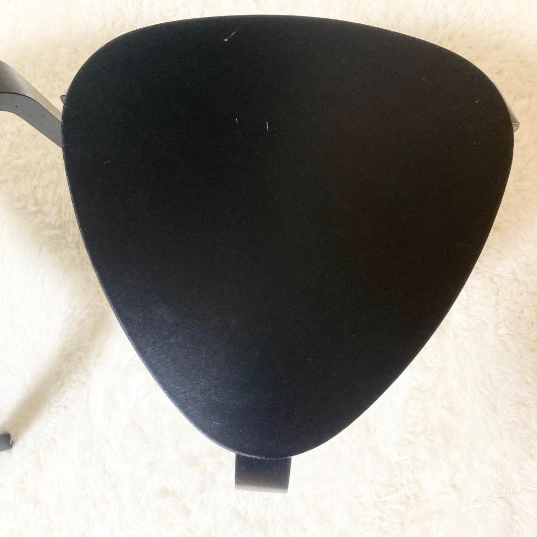 IKEA KYRRE シルレ スツール 2脚セット 木製 北欧 3本脚 三角 黒