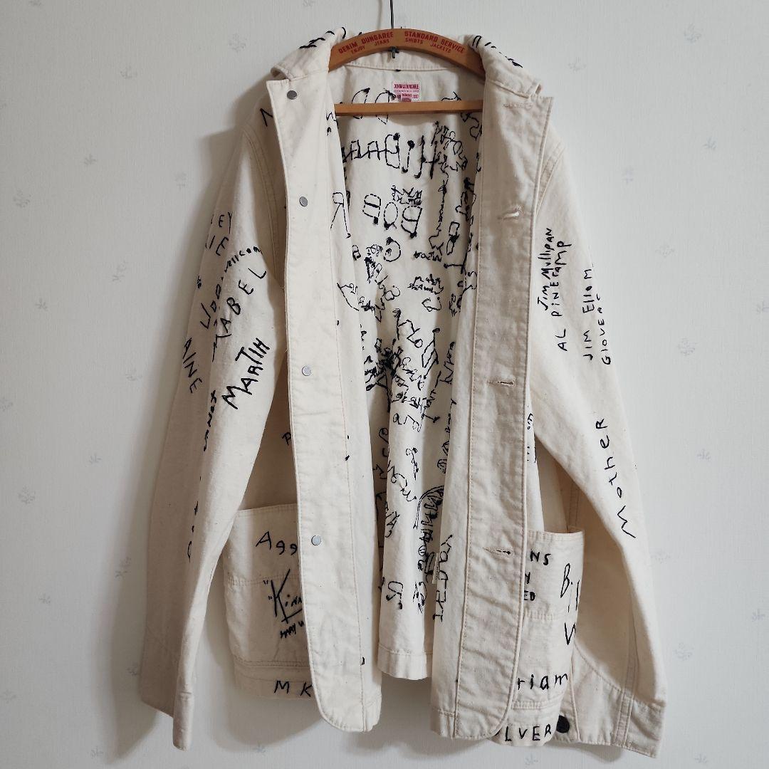 試着のみ　デニム&ダンガリー　ネップチノラクガキジャケット02 160 M