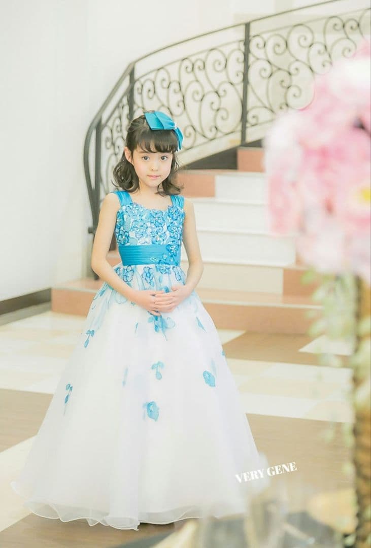 ベリージェネ オーダードレス 身長130cm サマースカイキッズドレス