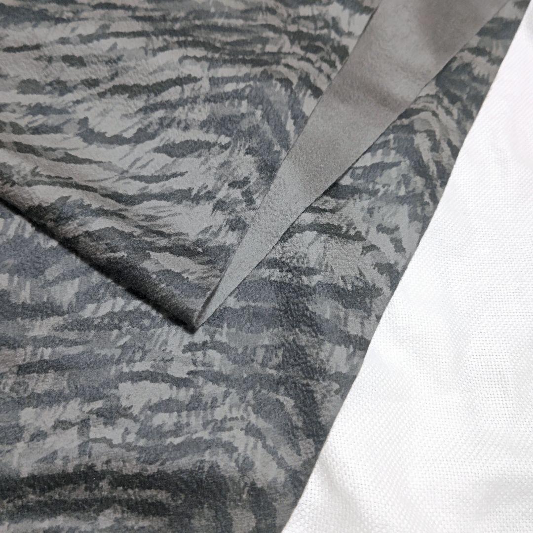 ロロピアーナLoro Pianaカシミヤ100%迷彩無地フリンジストールマフラー