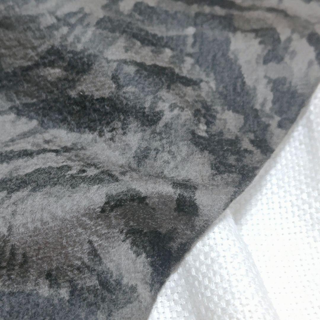 ロロピアーナLoro Pianaカシミヤ100%迷彩無地フリンジストールマフラー