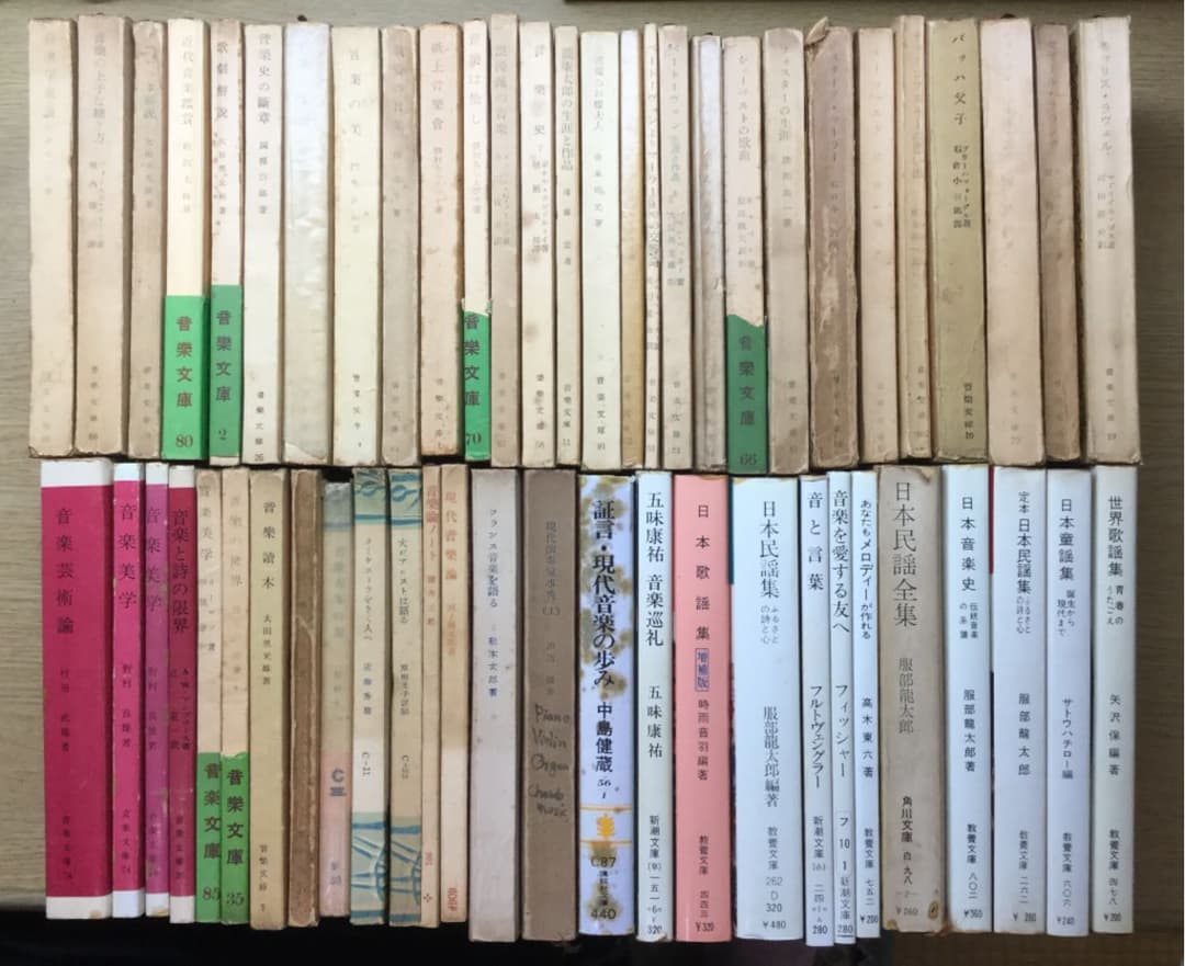 音楽文庫など音楽関係の文庫本セット