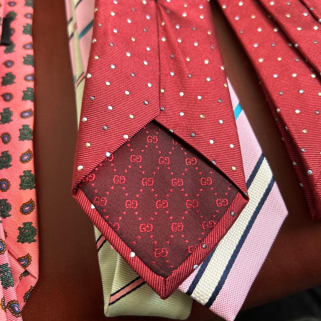 最終値下げ dunhill giraffe gucci ネクタイ4本セット