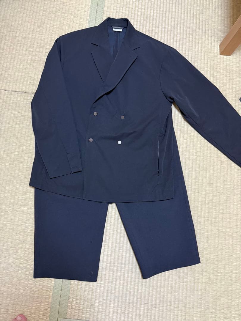 ニューバランス　MET24 ダブル　ジャケット　パンツ　L ブラック　スーツ