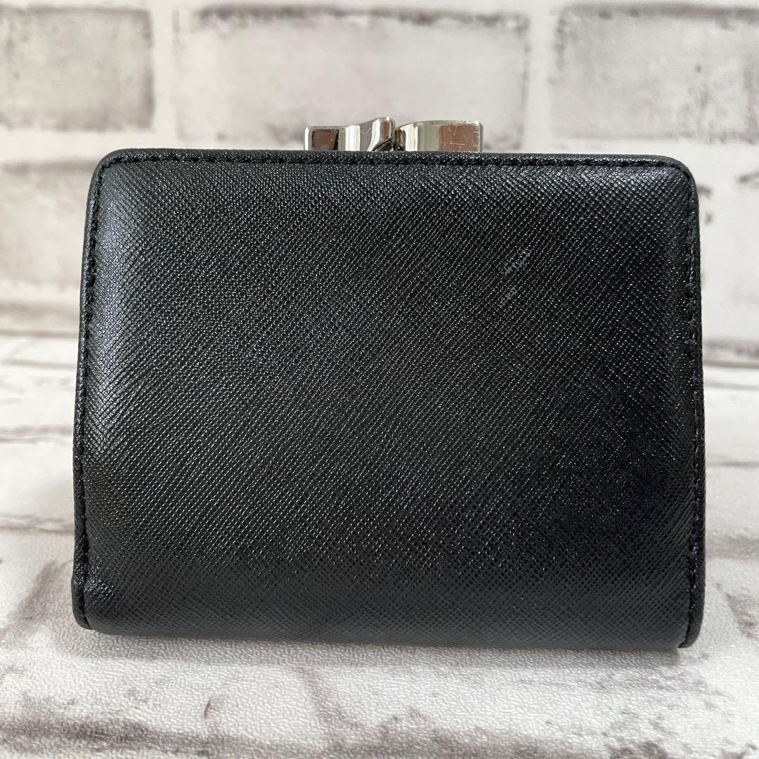 美品✨ヴィヴィアンウエストウッド　3つ折り財布　ディアマンテ　がま口　黒