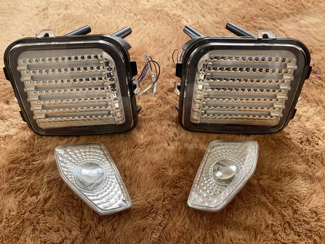 ハマーh3 パークシグナルウィンカー&サイドクリア左右セット【中古美品】