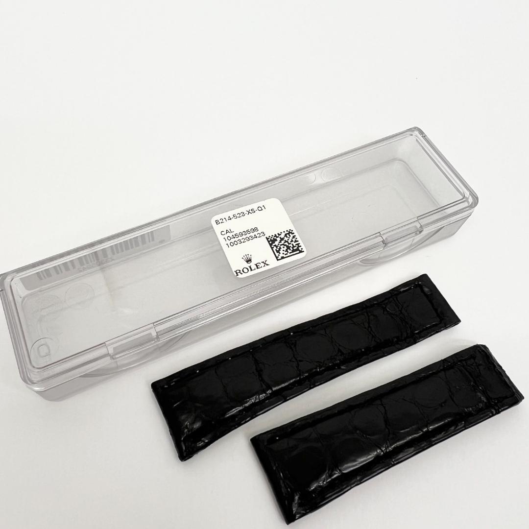 Rolex ロレックス レザー 替えベルト 黒 ブラック 0081242