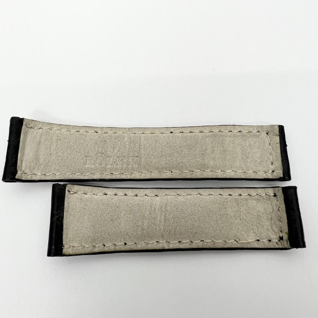 Rolex ロレックス レザー 替えベルト 黒 ブラック 0081242