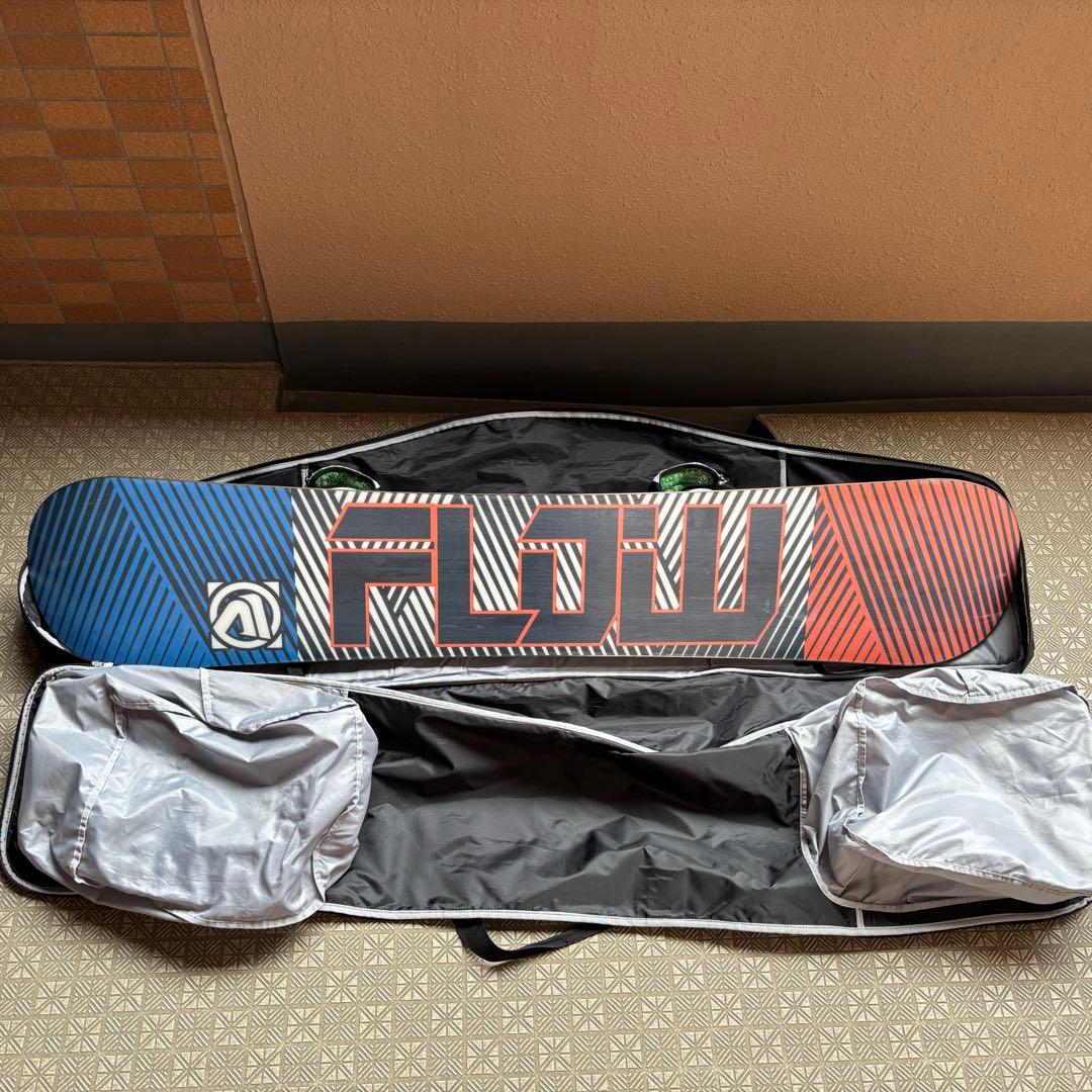 FLOWスノーボード159cm 【ビンディング、ケース】