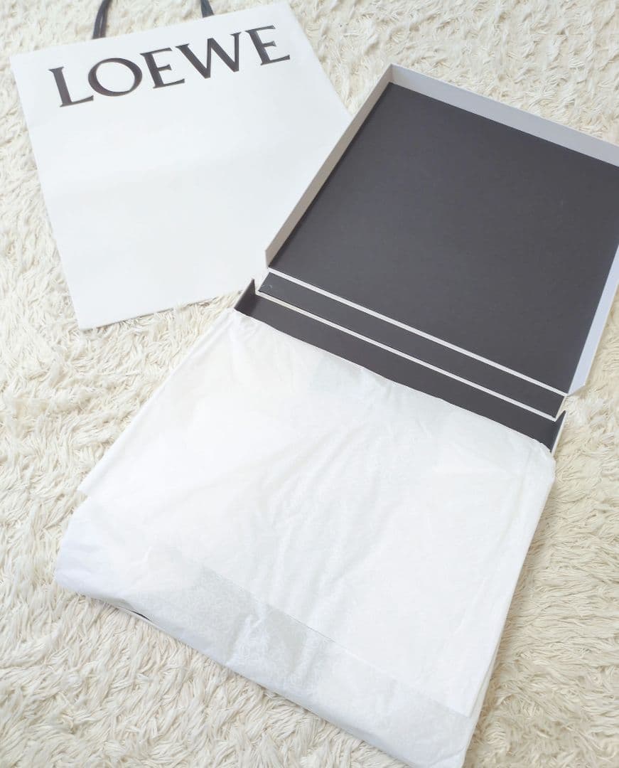 LOEWE ロエベ マフラー ウール×カシミヤ バイカラー