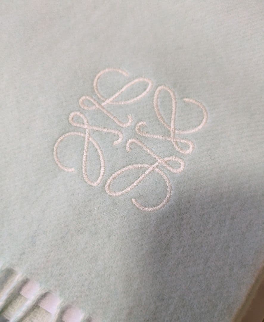 LOEWE ロエベ マフラー ウール×カシミヤ バイカラー