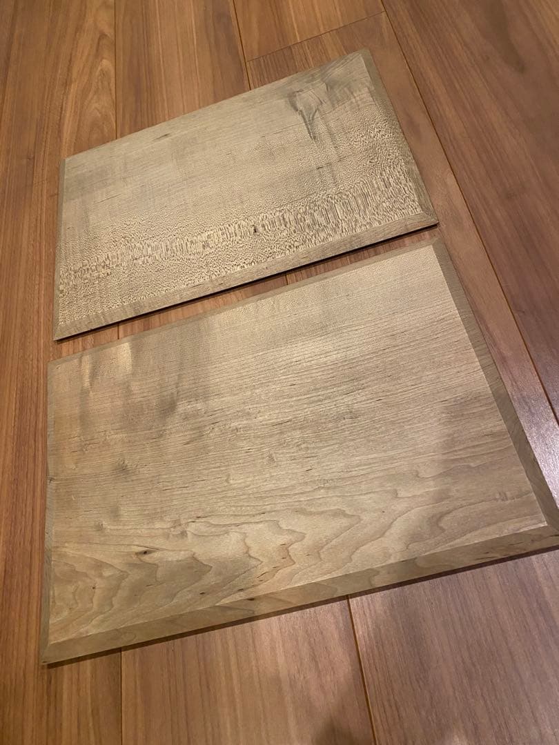 木製プレート　トレー　作家もの　２枚セット