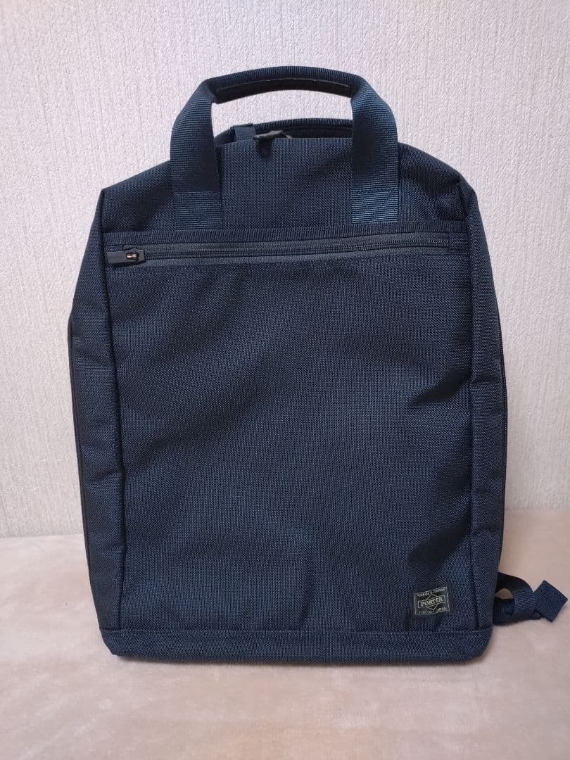 【極美品】PORTER STAGE 2WAY リュック ビジネスバッグ ネイビー
