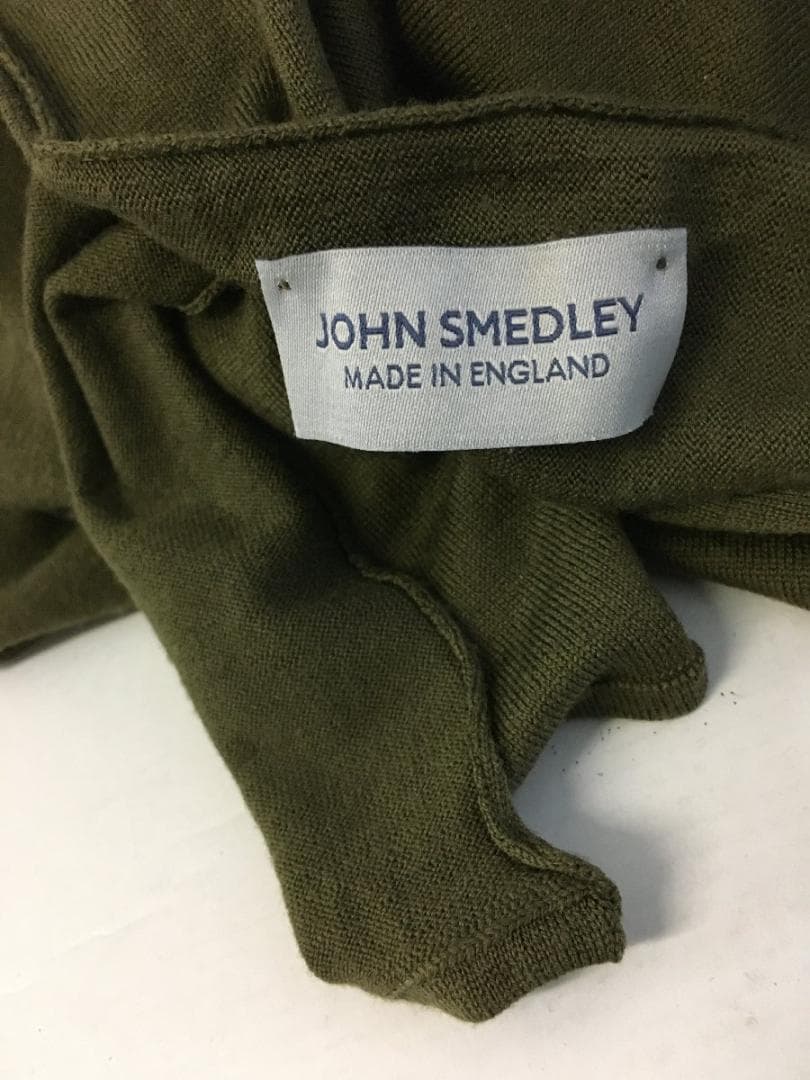 ジョンスメドレー ニット 大判 ストール 巻物 美品 カーキ