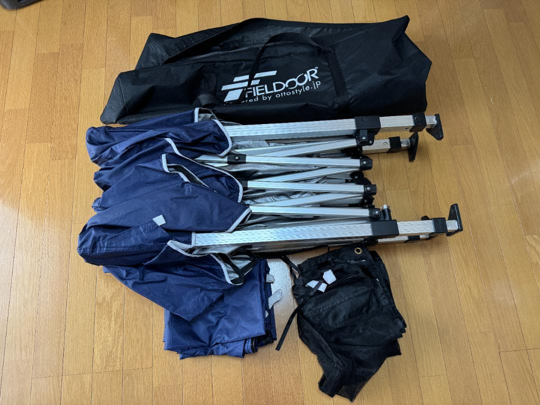 FIELDOOR フィールドア ワンタッチタープテント 2.0×2.0m ブルー