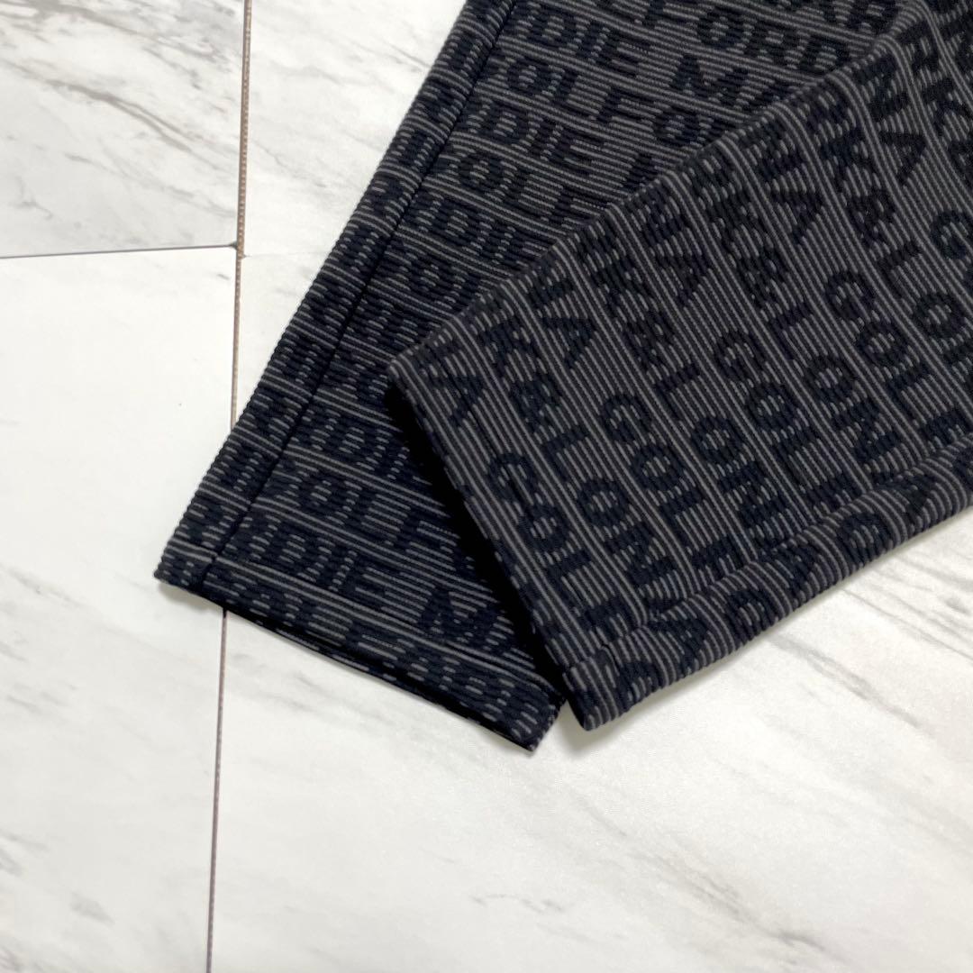 未使用級 近年⭐️マークアンドロナ ストレッチロングパンツ ジャガード 総柄 46