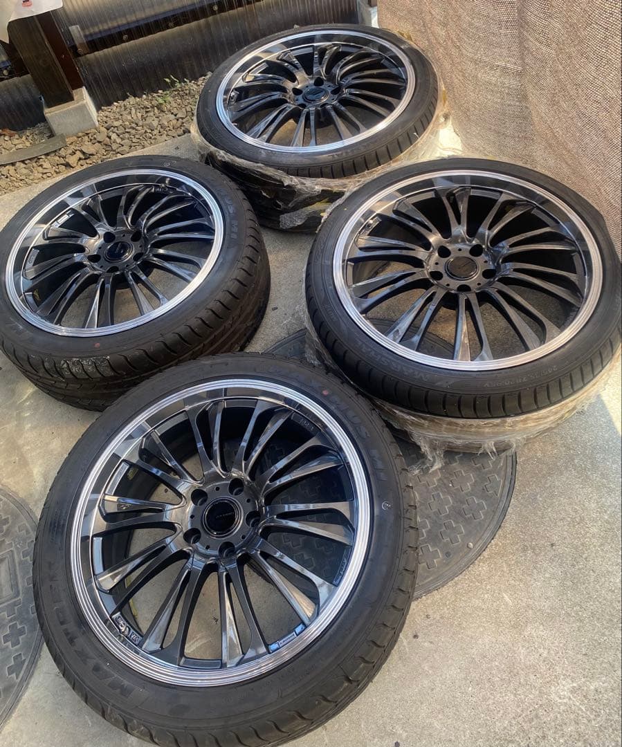 ① ken.kenレオニス　19、20ガンメタホイール　バリ山＋新品タイヤ