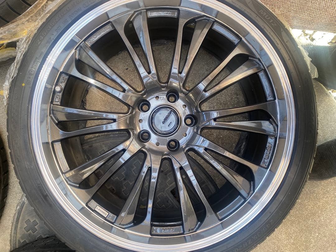 ① ken.kenレオニス　19、20ガンメタホイール　バリ山＋新品タイヤ