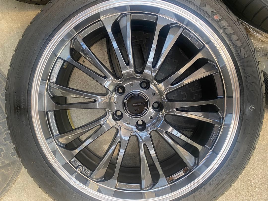 ① ken.kenレオニス　19、20ガンメタホイール　バリ山＋新品タイヤ