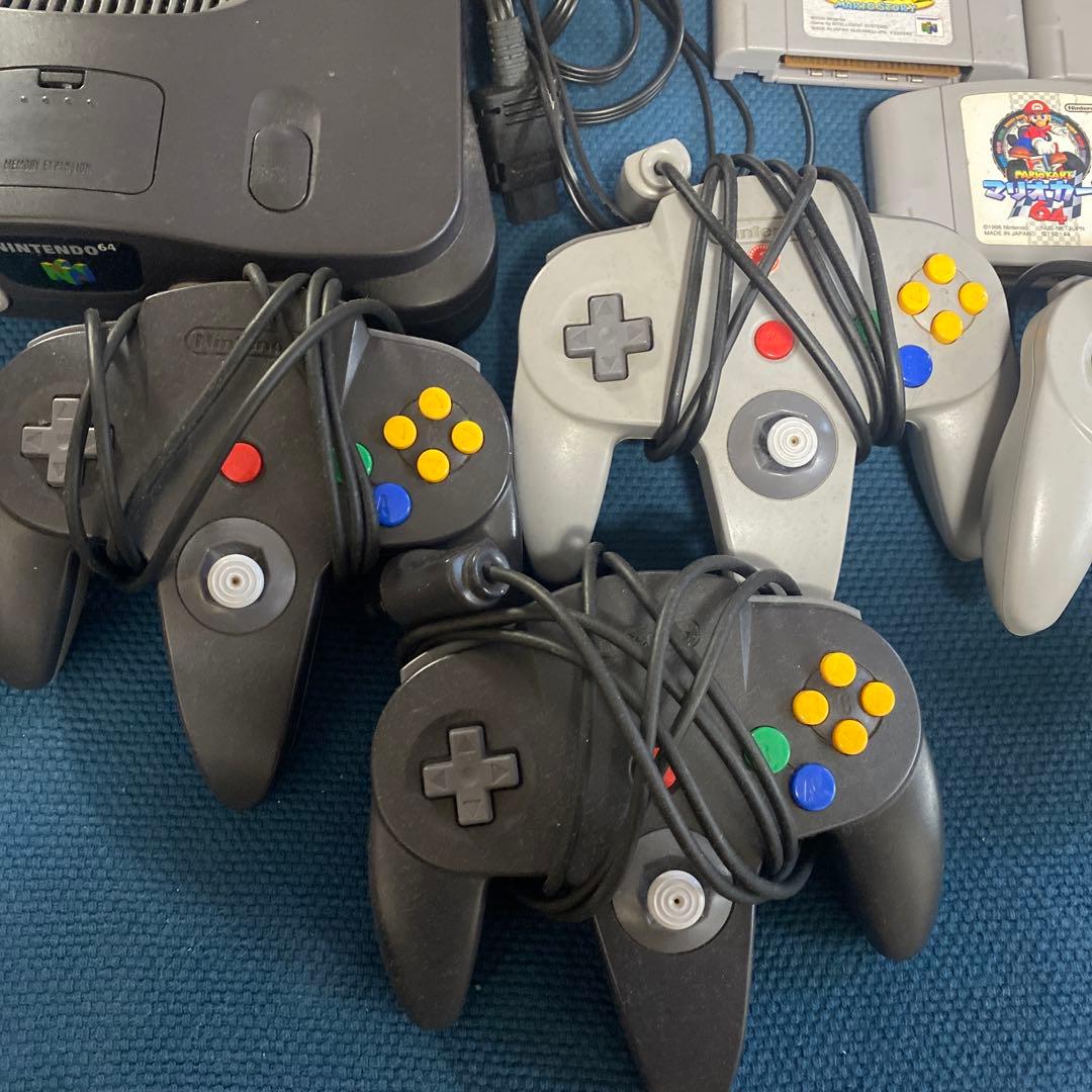 NINTENDO 64 フルセット コントローラー4つセット稼働確認済み