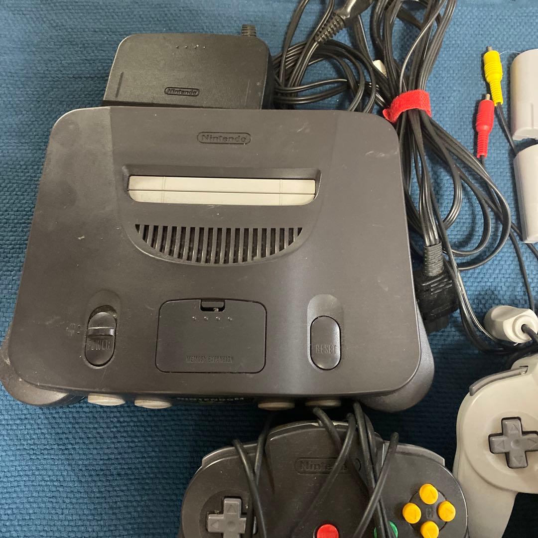NINTENDO 64 フルセット コントローラー4つセット稼働確認済み
