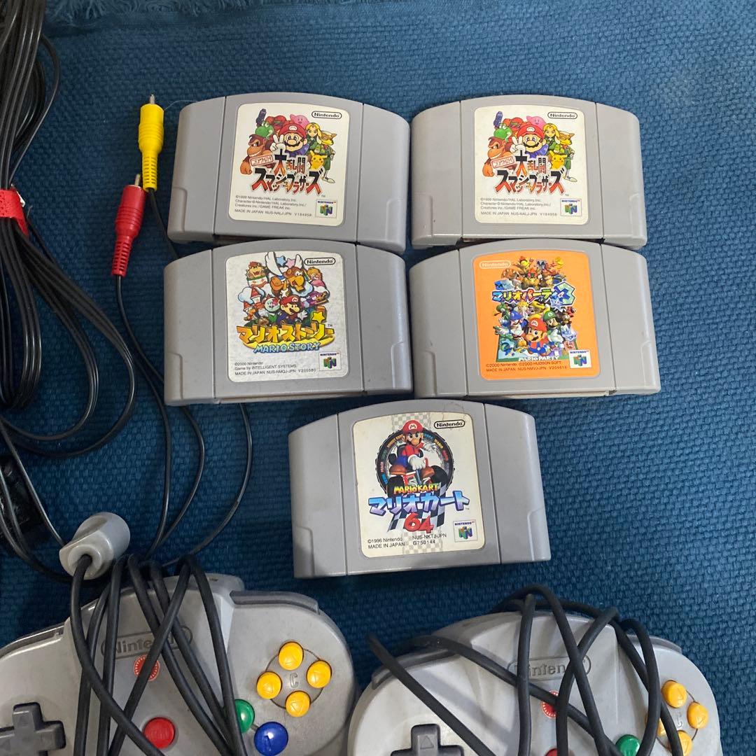 NINTENDO 64 フルセット コントローラー4つセット稼働確認済み