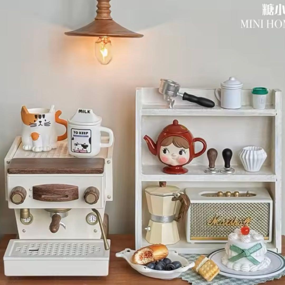 専用ページ　ミニチュア　コーヒーマシン　エスプレッソマシン　クリームホワイト