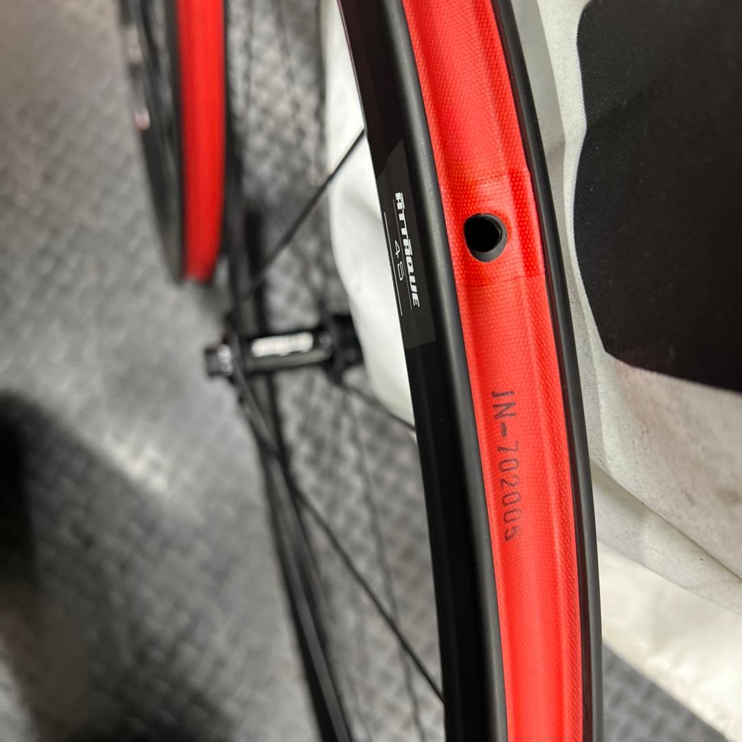 attaque アタッキーc451-RD 完組ホイール カーボン45mm