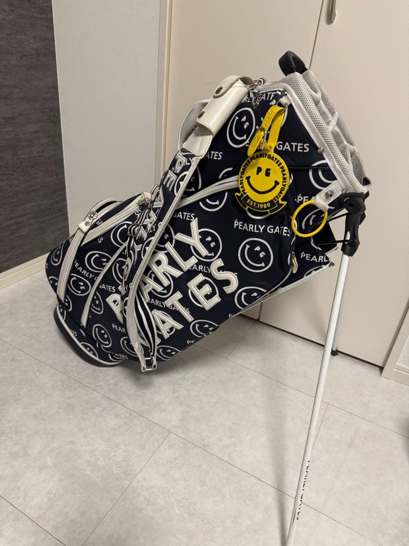 PEARLY GATES スマイリーフェイス スタンドバッグ 89