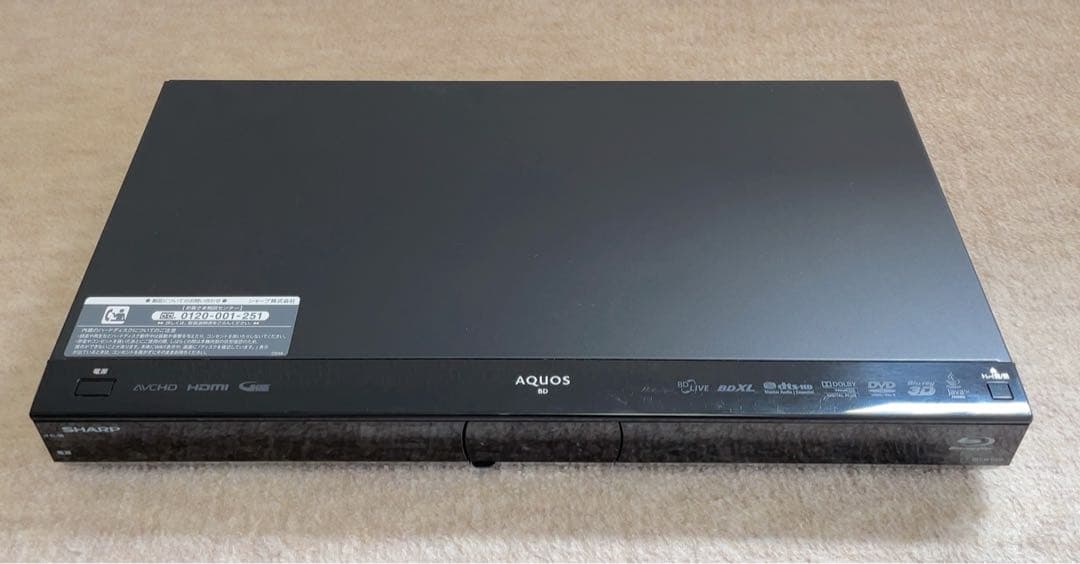 SHARP AQUOS BD-W1200 1TB ブルーレイレコーダー