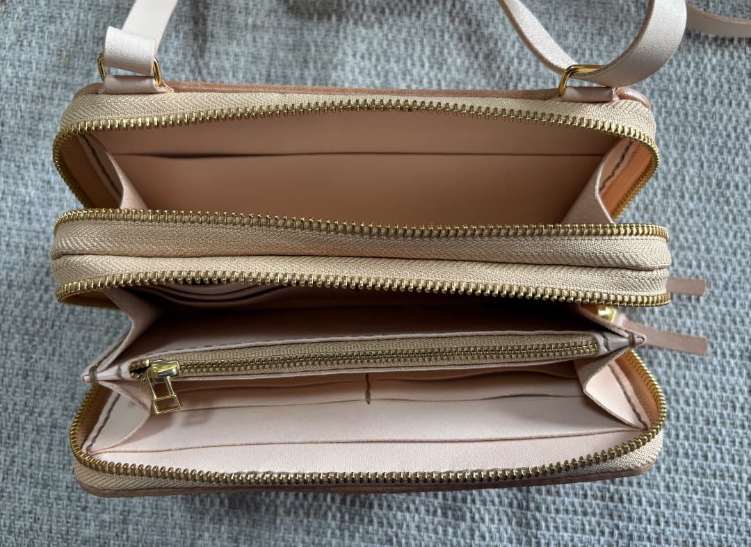 杏衣餅2025さん専用 極厚ヌメ革お財布ポシェット