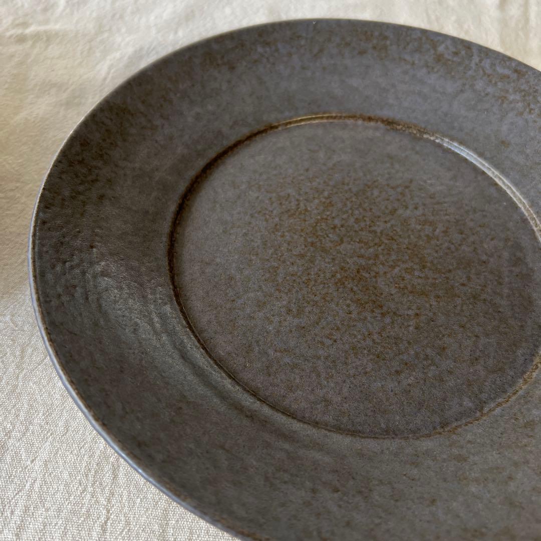 一柳京子さん　７寸強　プレート２客セット